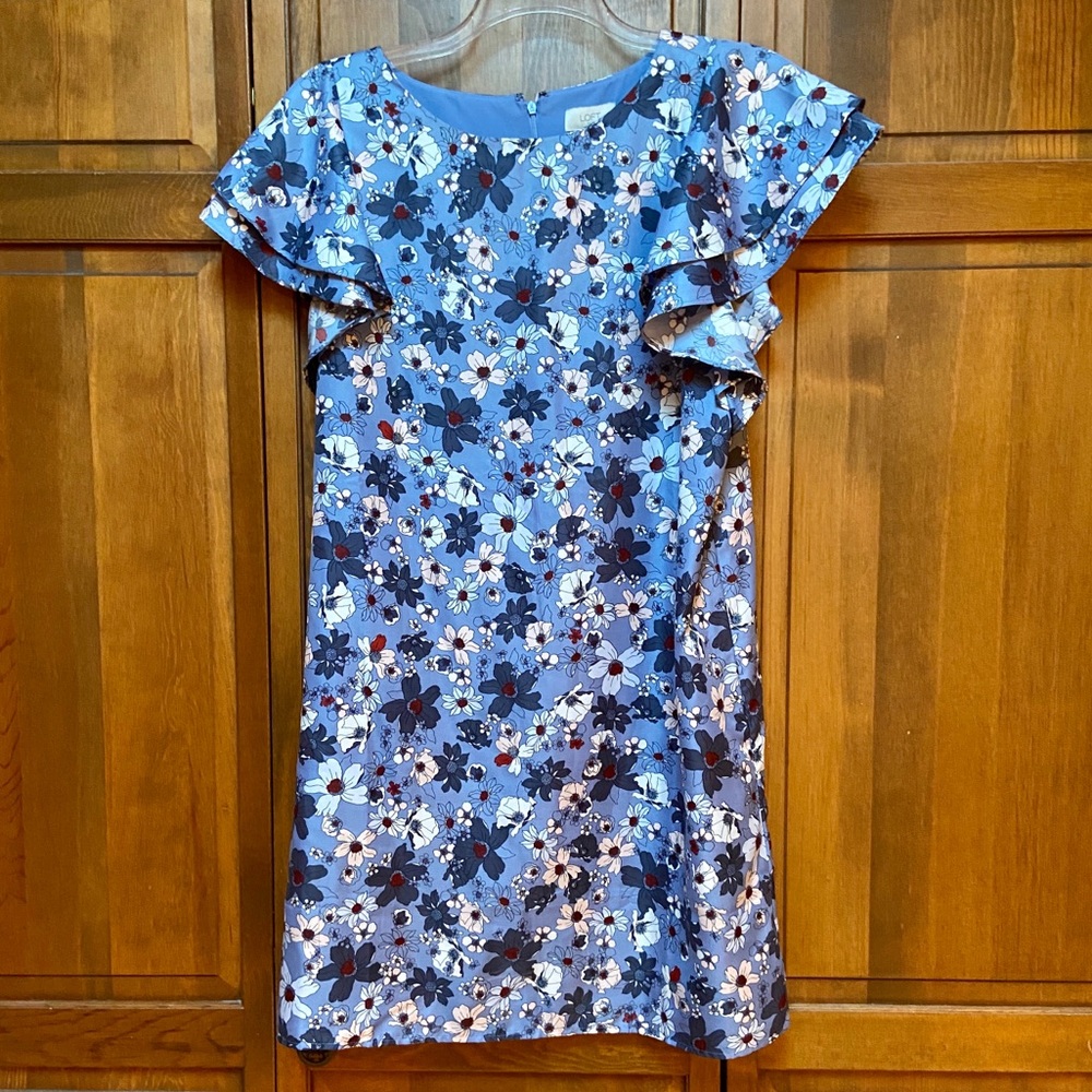 Loft Flutter Sleeve Dress